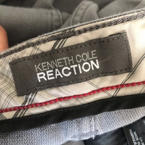 NWOT Kenneth Cole Reaction Gray Relaxed Fit Men Pants Size 36 - Picture 12 of 15